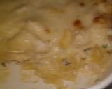 A picture of step 5 of Nikki's Ultimate chicken Alfredo.
