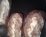 A picture of step 2 of Salami on rye.