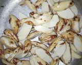 A picture of step 2 of Chakkakuru pachamanga curry(jackfruit seed and raw mango curry).