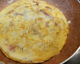 Foto del paso 9 de la receta: Tortilla de copos de batata, jamón y quesos