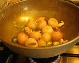 A picture of step 4 of Vegetable Medley. Kerala style coconut masala curry.