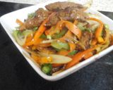 A picture of step 8 of My Hot Beef Stir Fry 😰.