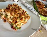 Foto del passaggio 5 della ricetta Sbriciolata di pan carrè con mozzarella e piselli