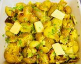 A picture of step 4 of Potato salad with lemon zest and herbs.