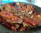 Foto langkah ke 3 dari resep 49. Tempe,Terong,Teri geprek.