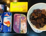 Hình bước làm 1 của món Bánh Cheesecake Socola