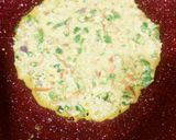 A picture of step 3 of Oats Chilla.