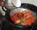 A picture of step 3 of Dhaba style matar paneer.