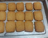 A picture of step 4 of Instant Mango cream biscuit.