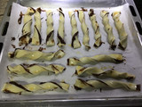 Ricitos de hojaldre con crema de chocolate