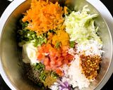 A picture of step 1 of Mixed Veg. Rosti.