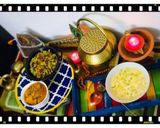 A picture of step 3 of Chirer Payesh or Kheer Poha.
