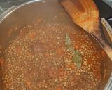 A picture of step 5 of Lentils with Chorizo in a Pressure Cooker.