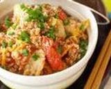 A picture of step 3 of Kimchi and Tomato Rice Bowl for an Energy Boost in the Morning.