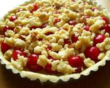 A picture of step 6 of Cherry Crumble Tart.