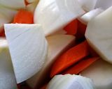 A picture of step 1 of carrots creamy soup.