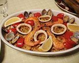 A picture of step 8 of Easy Paella In a Rice Cooker.