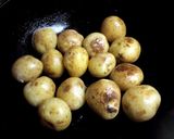 A picture of step 3 of Small New Potatoes Sautéed Teriyaki Style in Sweet and Sour Miso.