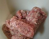 A picture of step 1 of Italian sausage.