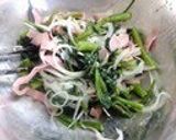A picture of step 4 of Water Spinach Ham and Onion Salad.