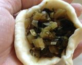 A picture of step 6 of A Flavor of Shinshū Nozawana Oyaki (Savory Buns Filled With Pickled Greens).