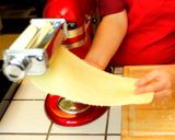 A picture of step 10 of Fresh Pasta Dough using stand mixer.
