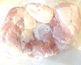A picture of step 1 of Chicken Thigh and King Oyster Mushroom Butter Ponzu Stir-fry.
