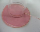 A picture of step 3 of Double Ham Ribbons For Charaben (Decorative Bentos).