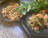 Une image de l'étape 10 de 🌿Crevettes 🍤🦐sautées sur lit de tagliatelles 🍃🌱.