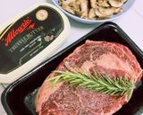 รูปขั้นตอนการทำที่ 2 ของ สเต็กเนื้อริบอาย(ออสเตรเลีย)(Medium Rare) กับ เห็ดผัดเนยทรัฟเฟิล