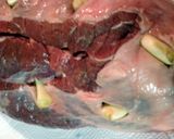 A picture of step 3 of leg of lamb roasted.