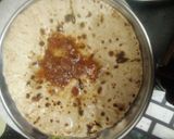 A picture of step 4 of Ghee roti shakkar.