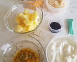 Foto del paso 1 de la receta: Parfait light a la LuzMa con frutos tropicales