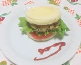 Foto del paso 3 de la receta: Pan con Hamburger Steak!