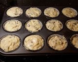 A picture of step 6 of Chocolate Chip Cupcakes With Chocolate Ganache Frosting.