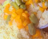 A picture of step 4 of Couscous with Cabbage and Fresh Fava Beans.