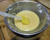 A picture of step 3 of Dorayaki (Red Bean Paste Pancakes).