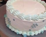 A picture of step 8 of Olaf (from Frozen) Cake.