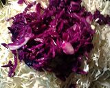 A picture of step 2 of sweet and sour cabbage.