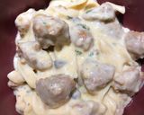 A picture of step 5 of Easy Sausage Egg Noodle Dish.