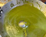 A picture of step 2 of Sarso ka saag.