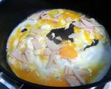 A picture of step 1 of Turkey Srambled Eggs with Turkey.