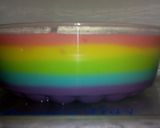 Foto langkah ke 4 dari resep Puding rainbow susu.