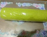 A picture of step 19 of Fluffy Green Tea Chiffon Swiss Roll with Adzuki Cream.