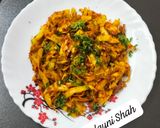 पत्ता गोभी की सूखी सब्जी रेसिपी चरण 5 फोटो
