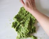 A picture of step 5 of Matcha Milk Adzuki Bread.