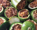 Foto del paso 4 de la receta: Zapallitos y morrones rellenos