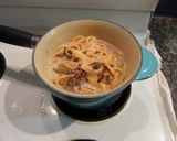 A picture of step 18 of Homemade Pasta with Creamy Mushroom Sauce.