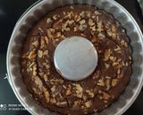 A picture of step 9 of Chocolate walnut whey protein cake.