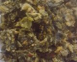 A picture of step 2 of Mooli ki Sabzi.